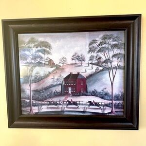 Fox Hunt Art Barbara Jeffords Textured Print "To The Hunt" Equestrian Landscape